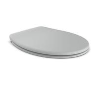 TATAY Tapa WC Universal con Caída Amortiguada | Retirada Rápida | Inodoros Ovalados | Material Resistente y Reciclado | Antibacteriano | Forma O-Shape - 37 x 44,5cm - Modelo Golf - Gris Piedra