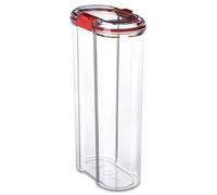 Tatay Tarro de Cocina Cierre Hermético Plástico Libre de BPA | Tarro Cocina | Capacidad 2,5 L | Medidas 9x15,5x29 cm | Diseño Apilable | Plástico Libre de BPA | Apto Lavavajillas, Rojo