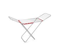 Tatay Tendedero de Ropa de 20 Metros, de Aluminio, Libre de BPA, Plegable. Color Rojo y Plata. Medidas 185x55x115 cm