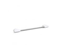 TATAY Toallero de Baño Alpha de Accesorios de Baño de Tornillos y Tacos | Toallero Baño | Aluminio Anticorrosión | Mediano de 40 cm | Compatible Alpha en Aluminio Tacos | Con Kit, Blanco