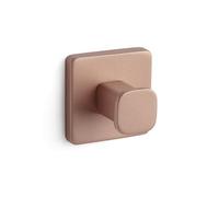 Tatay Toallero de Baño Kalo 100% Inoxidable Instalación sin Taladro | Toallero Baño | Medidas 6x4,6x6 cm | Fijación Adhesiva 3M | Uso Cómodo | Resistencia 5 kg | Acabado Mate y Elegante, Rosa