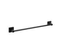 TATAY Toallero de Baño Nero 6x6.5x60 cm Sistema Glu Fix Referencia 6760500 | Toallero Baño | Acero Inoxidable | Doble Sistema de Fijación | Fijación con Tornillos | Detalles de Zamak | Diseño Doble