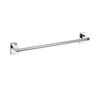TATAY Toallero de barra Slim mediano – Acero inox, doble fijación con tornillos y Glu Fix 45 cm