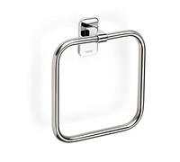 Tatay Toallero de Baño Slim Doble Sistema de Fijación Sistema Glu Fix | Toallero Baño | Medidas 18x4,5x19,5 cm | Acero Inoxidable | Fijación con Tornillos | Diseño Doble | Toallero de Aro