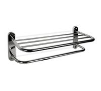 Tatay Toallero mural de pared Acero inoxidable Color metálico 65 x 22.5 x 21 cm