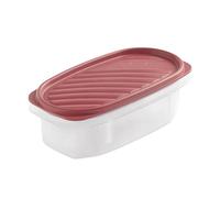 Tatay Tupper Hermético 0,5L Top Flex | Tapa a Presión | Recipientes Herméticos Para Alimentos | Apto Microondas, Lavavajillas, Nevera, Congelador | Plástico Libre de BPA | 18,4x9,7x6,1 cm, Rojo