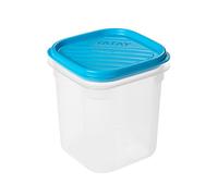 Tatay Fiambrera de Alimentos, Hermética, 0.7L de Capacidad, Tapa Flexible a Presión, Libre de BPA, Apto Microondas y Lavavajillas, Color Azul. Medidas: 10 x 10 x 11.7 cm