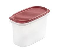Tatay Tupper Hermético 1,2L Top Flex | Tapa a Presión | Recipientes Herméticos Para Alimentos | Apto Microondas, Lavavajillas, Nevera, Congelador | Plástico Libre de BPA | 18,4x9,7x12,2 cm, Rojo