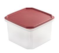 TATAY Fiambrera de Alimentos, Hermética, 2.9L de Capacidad, Tapa Flexible a Presión, Libre de BPA, Apto Microondas y Lavavajillas, Color Arandanos. Medidas: 18.5 x 18.5 x 12.2 cm