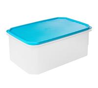 Tatay Fiambrera de Alimentos, Hermética, 4.7L de Capacidad, Tapa Flexible a Presión, Libre de BPA, Apto Microondas y Lavavajillas, Color Azul, Medidas: 28.5 x 18.5 x 12.2 cm