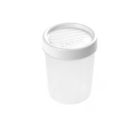 Tatay Tupper Hermético 8,5x8,5x11,1 cm Plástico Libre de BPA | Tupper Hermético | Capacidad 0,4 L | Lavavajillas, Microondas, Nevera y Congelador | Cierre Hermético | Tapa de Rosca, Blanco