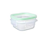 Tatay Fiambrera de Alimentos, Hermética, 0.3L de Capacidad, Tapa de Clip, Libre de BPA, Apto Microondas y Lavavajillas, Color Verde. Medidas: 10.8 x 10.8 x 6 cm