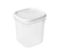 Tatay Tupper Hermético Top Flex 0,7 L Cierre Hermético Tapa a Presión | Tupper Hermético | Medidas 10x10x11,7 cm | Lavavajillas, Microondas, Nevera y Congelador | Plástico Libre de BPA, Blanco
