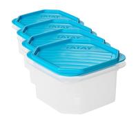 Tatay Tupper Hermético Top Flex 12x12x7,5 cm Plástico Libre de BPA (Paquete de 4)