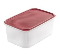 Tatay Tupper Hermético Top Flex 28,5x18,5x12,2 cm Plástico Libre de BPA | Tupper Hermético | Capacidad 4,7 L | Lavavajillas, Microondas, Nevera y Congelador | Cierre Hermético | Tapa a Presión, Rojo