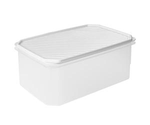 Tatay Tupper Hermético Top Flex 4,7 L Cierre Hermético Tapa a Presión | Tupper Hermético | Medidas 28,5x18,5x12,2 cm | Lavavajillas, Microondas, Nevera y Congelador | Plástico Libre de BPA, Blanco