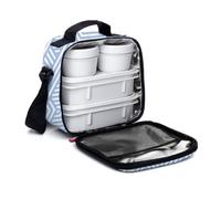 Tatay Urban Food Casual - Bolsa Térmica Porta Alimentos 3l Con Recipientes. Azul Geométrico