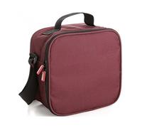 Tatay Urban Food Casual, Bolsa Térmica Porta Alimentos, 3L de Capacidad, con 4 Tuppers Herméticas (2 x 0.5L, 2 x 0.2L), Color Burdeos, Medidas 22.5 x 10 x 22 cm