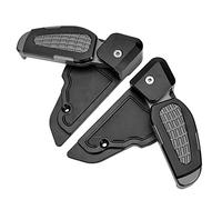 TaTonCycle Reposapiés de motocicleta Extensor de estribo trasero Reposapiés plegable Estribos Pedal de estribo de pasajero de moto Compatible con V-espa Primavera Sprint 125 150 2017-2022 (Titanio)