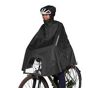 Tatonka Bike Poncho - Poncho impermeable para bicicleta con capucha, ventana para la luz de la bicicleta, reflectores y aberturas para las manos, en tres tamaños (S/M/L)