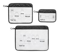 Tatonka Bolsa de Vuelo Unisex con Cremallera para Adultos, Black, Set (A4 / A5 / A6), Juego (A4, A5, A6)