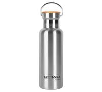Tatonka Botella de acero inoxidable Hot + Cold Stuff Bamboo Lid 500 ml - Botella isotérmica irrompible con tapa de bambú - Apto para lavavajillas y sin BPA - 0,5 l