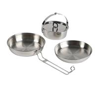Tatonka Camp Set Regular, juego de cocina, plata Onesize Silver