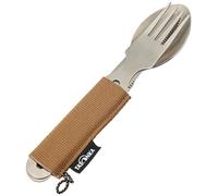 Tatonka Cutlery Set 1 (3 piezas) - Cubertería de camping de acero inoxidable compuesto por cuchillo, tenedor y cuchara