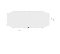 Tatonka Hoja de Suelo PE Alaska Family DLX, base de tienda, plata Onesize Sølv