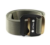 Tatonka Stretch Belt 38 mm cinturón elástico, Stone Grey Olive, 125 x 3,8 cm Unisex Adulto