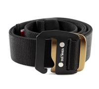 Tatonka Stretch Belt 38 mm cinturón elástico, Black, 125 x 3,8 cm Unisex Adulto