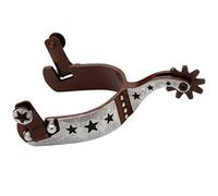 Tattini espuelas metálicas para Caballos + Estrellas Western