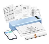 TATTMUSE Impresora Portátil A4 para Viajes, Impresora térmica, Azul