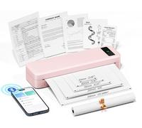 TATTMUSE Impresora Termica Portatil A4, Bluetooth Movil Portatil, Rosa