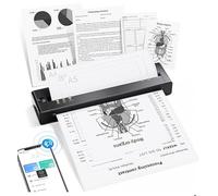 TATTMUSE Impresora Térmica Portátil A4 - Compatible con Tamaños A4/A5/B5, Conexión Bluetooth, Ideal para Estudio y Oficina, Impresión Monocromática, Viajar