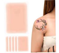 Tattoo Cubl Up Cinn, 6 piezas de compra de tatuaje de tatuaje ultra delgada de 6 piezas, maquillaje de esquina de 3.5x5.9 para cicatriz y marcas de nacimiento, estilo 2, parche