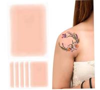 Tattoo Cubripe Cubl -Up, 6 piezas impermeables IMPRESIBLE INVISIBLE Ultra delgada parche de tatuaje, 3.5x5.9 maquillaje de esquina para cicatriz y marcas de nacimiento, estilo 2