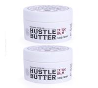 TATTOO HUSTLE BUTTER DELUXE ORIGINAL - 2x150ml crema vegana para el cuidado del tatuaje con ingredientes naturales como mango, papaya y manteca de karité, favorece la curación, reduce rojeces
