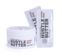 TATTOO HUSTLE BUTTER DELUXE ORIGINAL - Crema vegana para tatuajes 150ml + 2 sobres de 7,5g para viaje - Manteca de mango, papaya y karité - Reduce rojeces e hinchazón - Favorece la curación