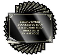 Tattoo - Laptop Western Bathroom Behind Every Successful Man is A Woman Who Thinks He is an Asshole for Teacher Bath Sets (12 x 18 cm)