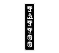 TATTOO - Letrero de calle para tienda de tatuajes de tinta, letrero de metal para interiores y exteriores, 40 x 10 cm