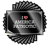 Tattoo Life - Estuche de primavera con texto en inglés "I Love America Patriotic for Boss" (12 x 18 cm)