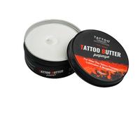 Tattoo Therapy ® - Mantequilla para tatuajes de papaya de 150 ml - Crema de mantequilla para tatuajes 100% natural e hipoalergénica - Mantequilla vegana para el cuidado de los tatuajes