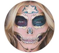 Tattoocrew 2 x Dia de los Muertos Cara Halloween Temporary Tattoo Day of the Death Sugar Skull