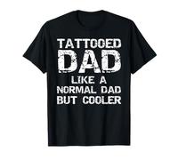 Tattooed Dad Like a Normal Dad but Cooler Camisa tatuaje Daddy Camiseta