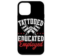 Tattooed Educated Employed Inked Statement Carcasa para iPhone 12 mini