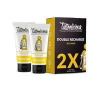 Tattoolicious DOUBLE RECHARGE - Crema de mantenimiento para tatuajes, revitalizante, específica, con ingredientes bioactivos, Paquete Doble de 200ml (2 tubos de 100 ml)