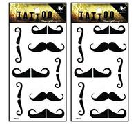 Tattoos 2 hojas media luna sobre sol estrella vampiro fantasma cruz mariposa rojo rosa tatuajes temporales tatuajes falso cuerpo brazo hombro tatuajes para adolescentes hombres mujeres