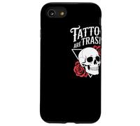 Tattoos Are Trashy Calavera Con Rosas Moda Alternativa Carcasa para iPhone SE (2020) / 7 / 8