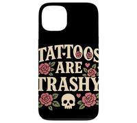 Tattoos Are Trashy Humor Vintage Opinión Anti-Tatuaje Goth Carcasa para iPhone 13